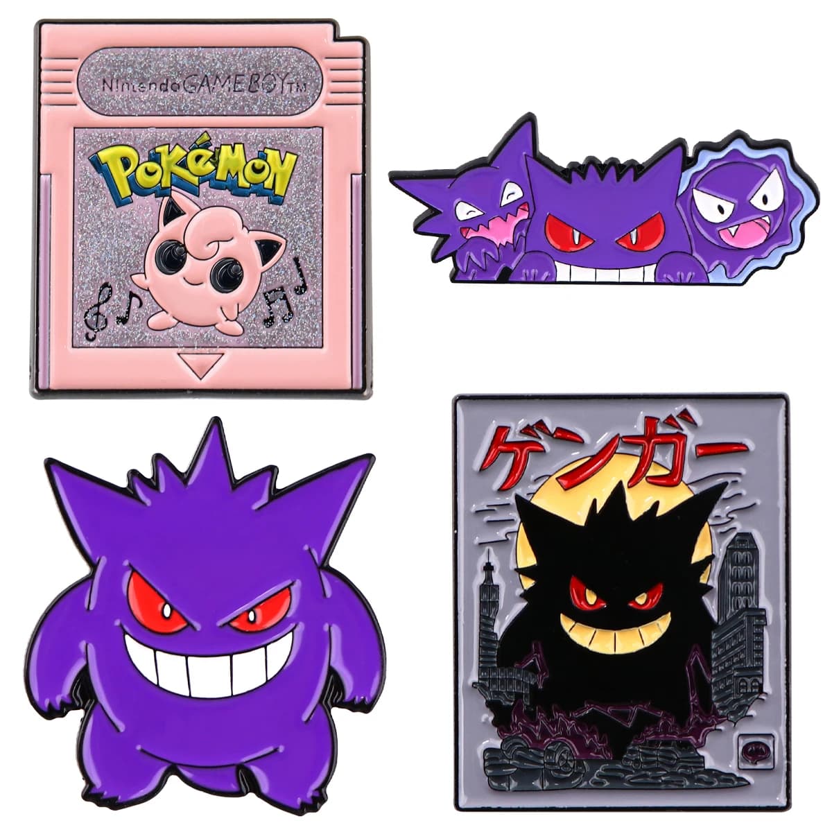 Gengar Pin Anime Cool Monsters Enamel Pin Women's Brooch Backpack Badges Brooches for Clothing Badges Jewelry Fans Accessories
