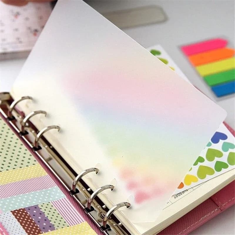 2pcs A5 A6 Binder Divider Board for Loose-leaf Notebook Agenda Dustproof PP Board Cover Index Divider Stationery Accessories