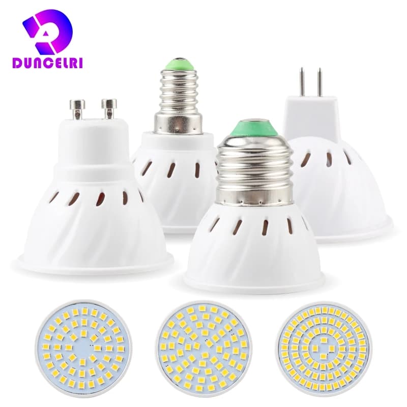 E27 E14 MR16 GU10 Lampada LED Bulb 220V-240V Bombillas LED Lamp Spotlight 48 60 80 LED 2835 SMD Lampara Spot Light