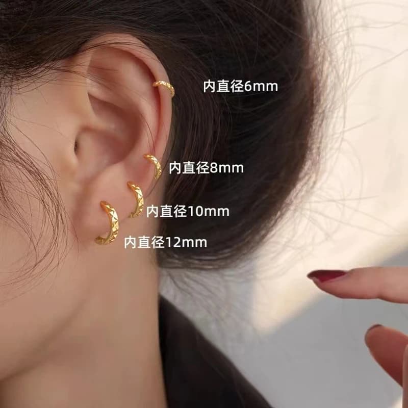 New 925 Sterling Silver Round Earrings Charming Personalised Simple Women's Earrings Birthday Gift For Friends Fine Jewellery