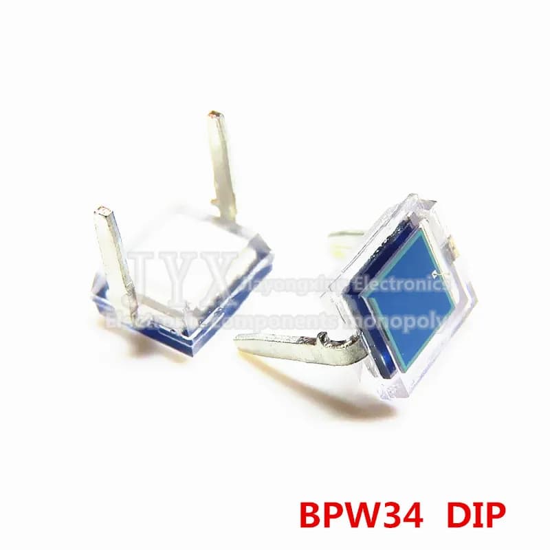 5PCS/lot new original BPW34 BPW34S Photodiode DIP-2  SMD-2 PIN silicon photocell integrated circuit