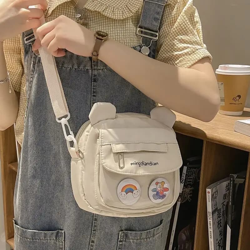 Children Messenger Bags Cute Canvas Casual Crossbody Bag for Women Mother Kids Bags for Girl Coin Purse for Women Designer Bag