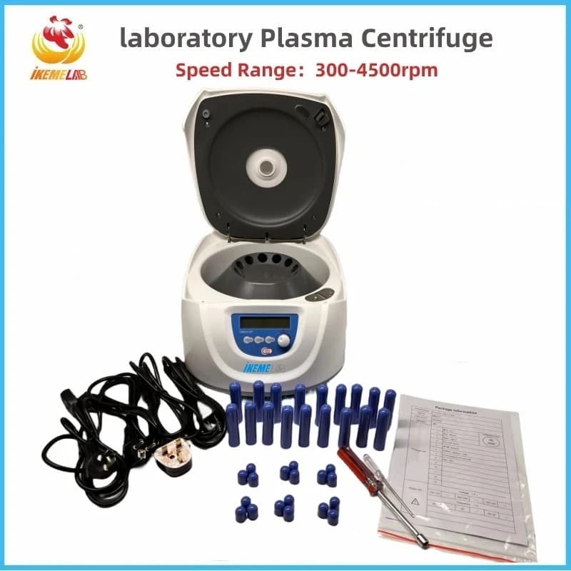IKEME Plasma Centrifuge DM0412P 300-4500rpm Blood Centrifuge Plasma Separation Prf Beauty Centrifuge Machine Lab Equipment