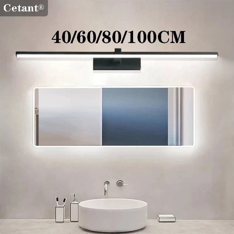 LED Wall Lamp 40/80/100cm Modern Mirror Decor Lighting Long Strip Light For Bathroom Washroom Kitchen Indoor Luminaire Lustre
