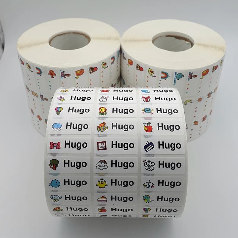 Name Tag Sticker Custom Waterproof Kawaii Stickers Decals Personalized First Name Label for Children School Stationery Bottle