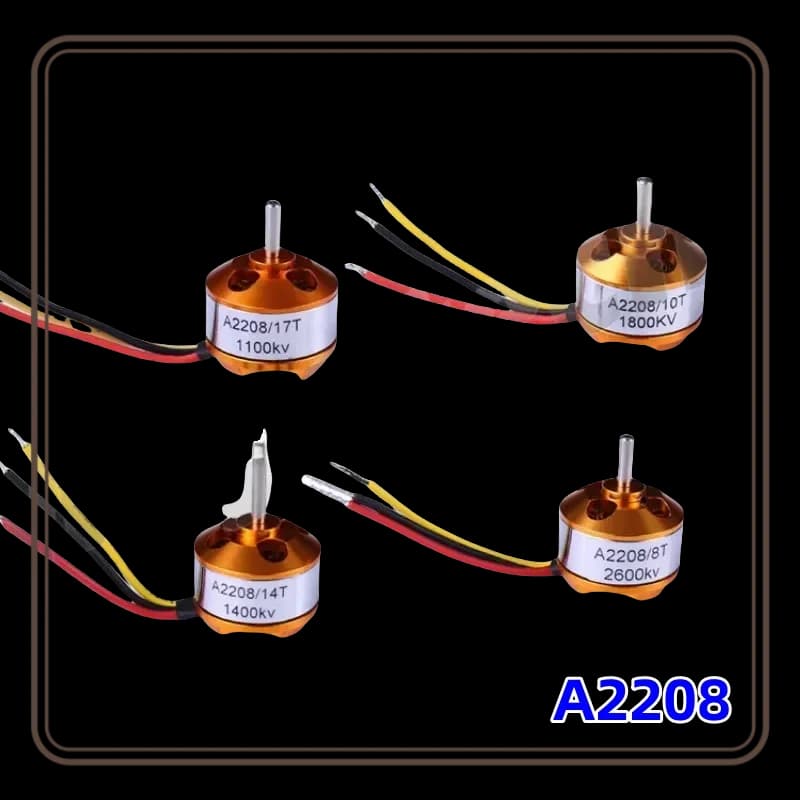 A2208 Brushless Motor 930KV 1000KV 1400KV 2200KV 2700KV For RC Aircraft plane Multi-copter Brushless Qutrunner Motor