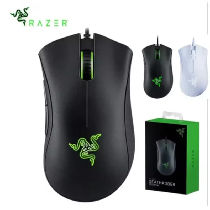 Razer DeathAdder Essential Wired Gaming Mouse / Wired Mice 6400DPI 5 Independently Buttons For Laptop PC Gamer