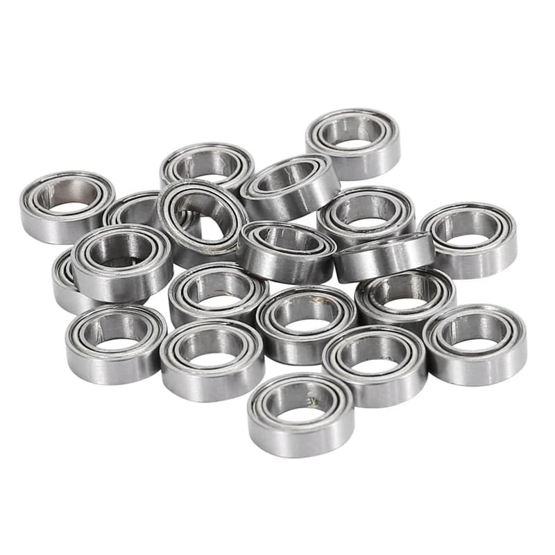 200Pcs MR106-ZZ Bearing 6 X 10 X 3Mm Metal Shielded Ball Bearing Pre-Lubricated With Grease Radial Ball Bearing