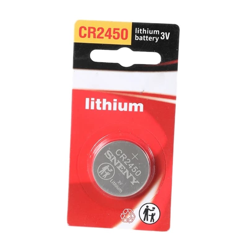 CR2450 Button Cell Batteries Coin Cell Replacement 3V Lithium Batteries for Watches Calculators Remote Control Toy
