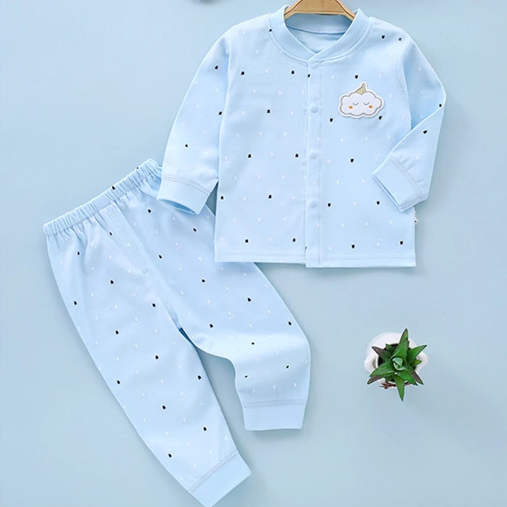 Baby Boy Outfit Set Cotton Spring Autumn Long Sleeve Tops + Pants Two Pieces Infant Newborn Girl Clothes