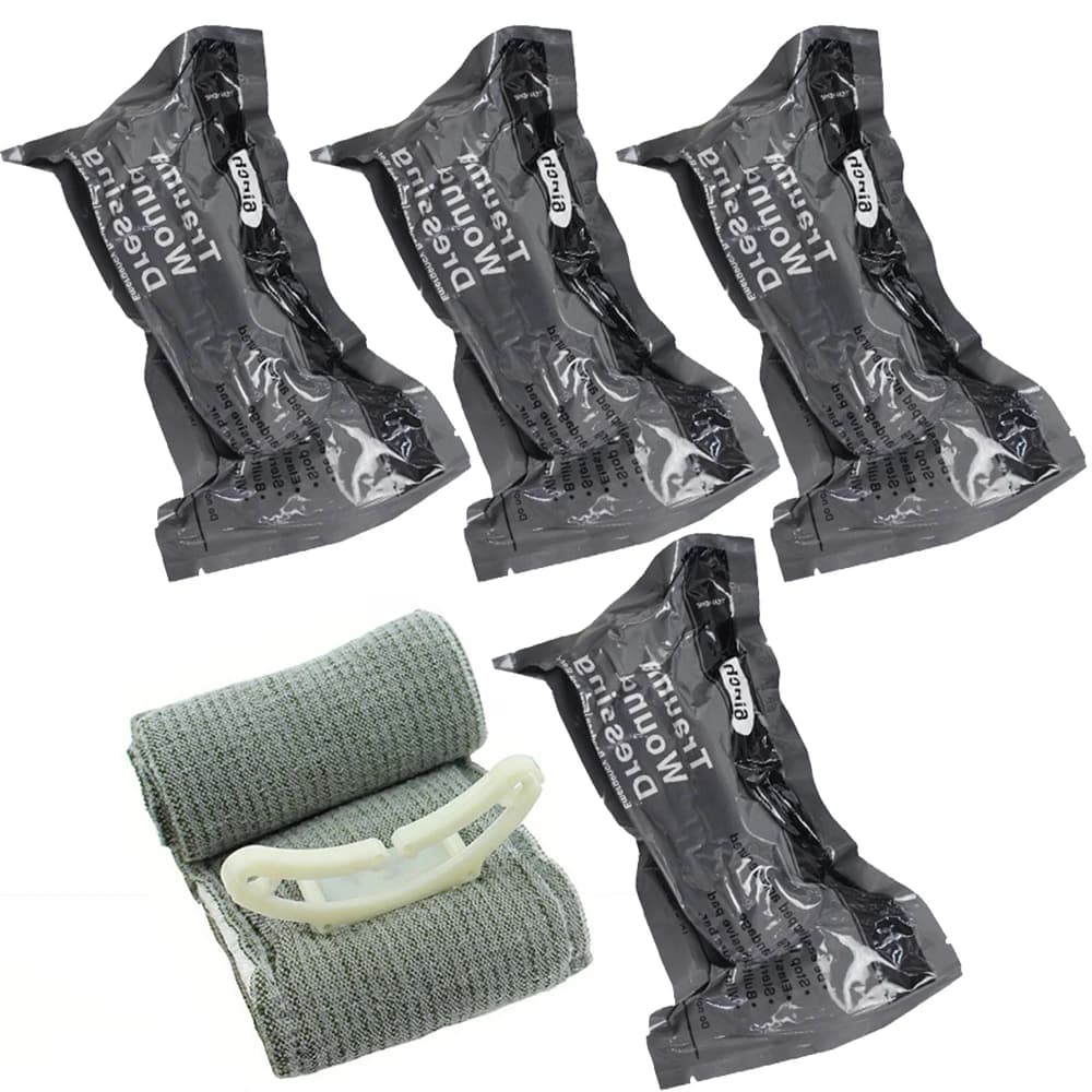 Emergency High Strength Pressure Israeli Bandage Trauma Wound Dressing Hemostatic Control Bandage First Aid IFAK Trauma