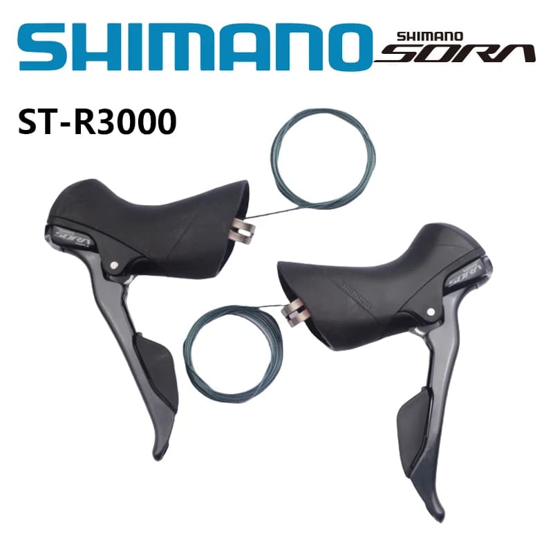 SHIMANO SORA R3000 2x9 R3030 3X9 Speed Shifter Dual Control Lever Road Bike Bicycle For Front Derailleur Rear Derailleur