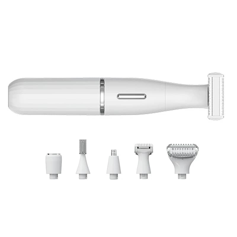 6 In 1 Intimate Area Precision Shaver, Bikini Line, Sensitive Shaving Balls, Pubic Hair Shaver Face Nose Beard Trimmer Durable