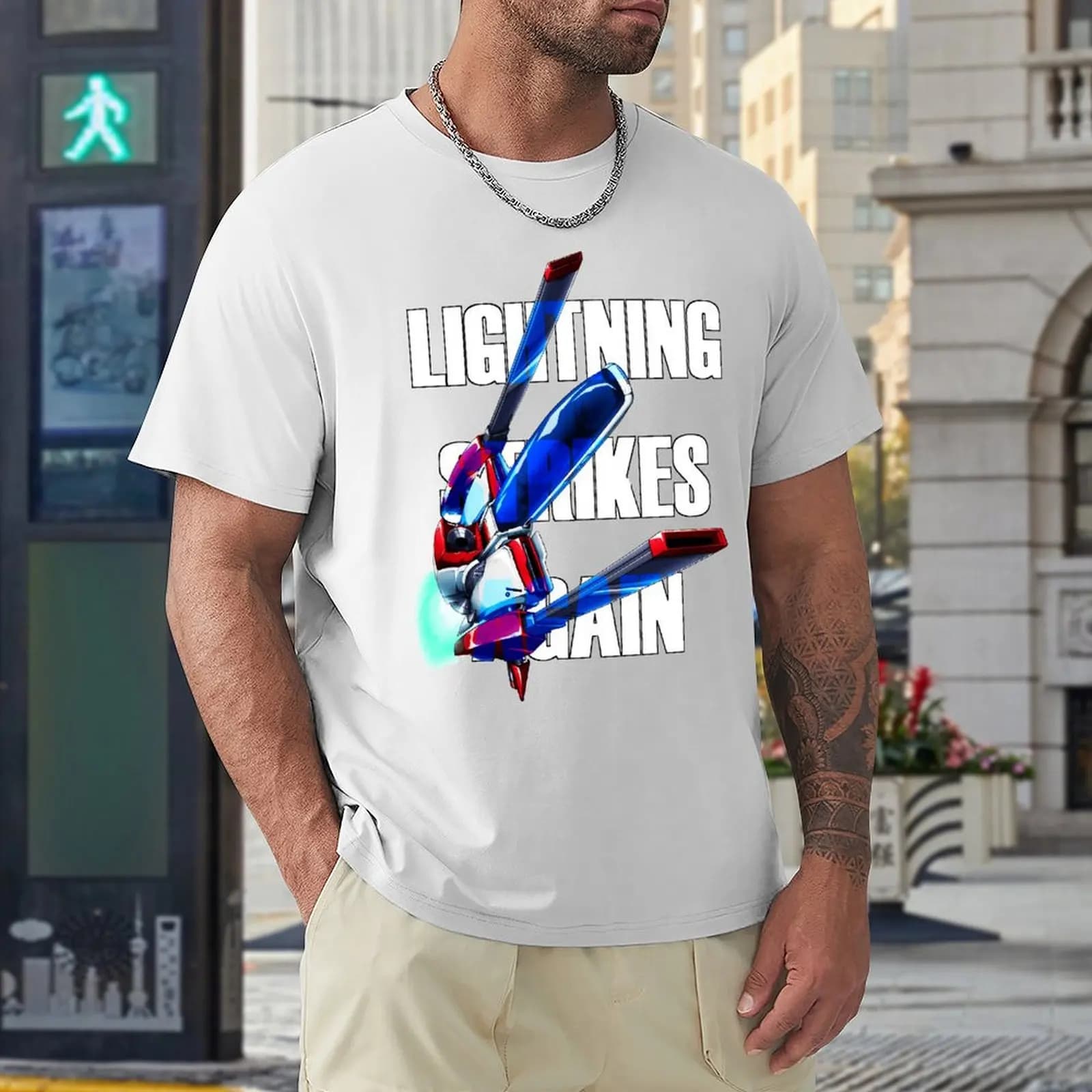 Fresh Thunder Force IV Rynex T-shirt  Motion T-shirts Funny Graphic Geek Home Eur Size