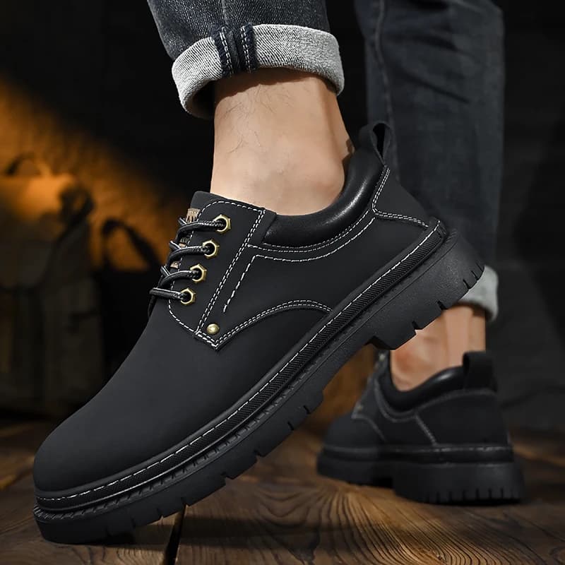 Casual men's thick soled shoes Minimalist and comfortable style Daily business office Outdoor street adult quality shoes 38-47