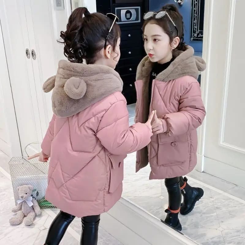 Children Girl Jacket Thick 12 Winter Warm Coat Fashion Parka Hooded Outerwear Clothes for Kids Girls Clothing 7 8 9 10 14 Years
