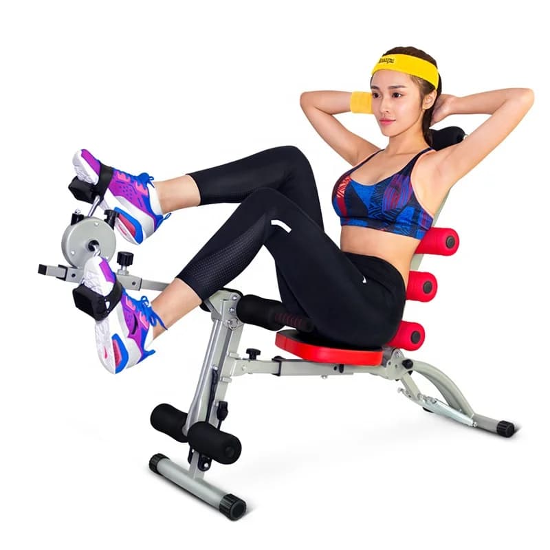 6 in 1 Adjustable Home Gym Fitness and Body Building Multifunctional Ab Workout Bench Pro