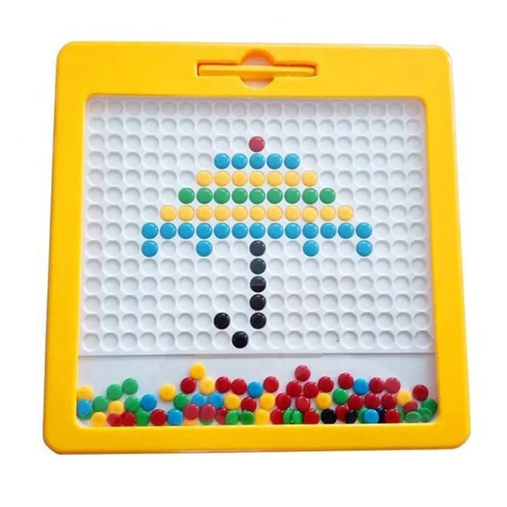 1 Pcs Magnetic plastic drawing board· Early education puzzle toys Mind Enlightenment Magnetic Puzzle Children's Writing Board