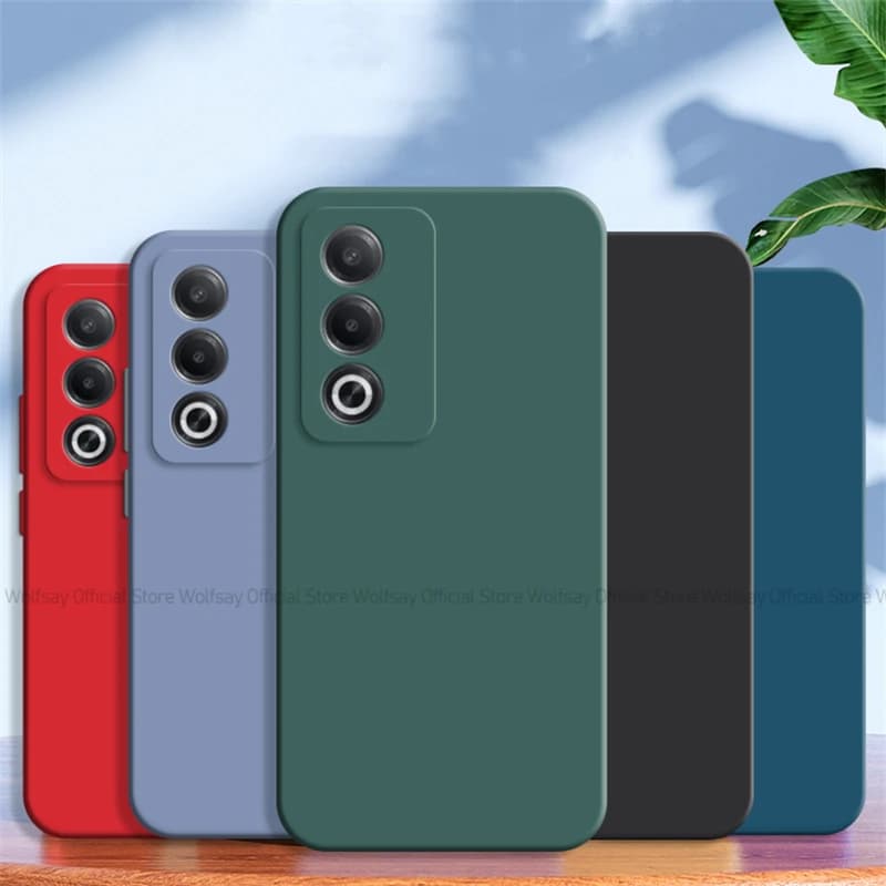 For OPPO A80 5G Case For OPPO A80 5G Cover Funda Shockproof Liquid Silicone Luxury TPU Protective Phone Cover For OPPO A80 5G