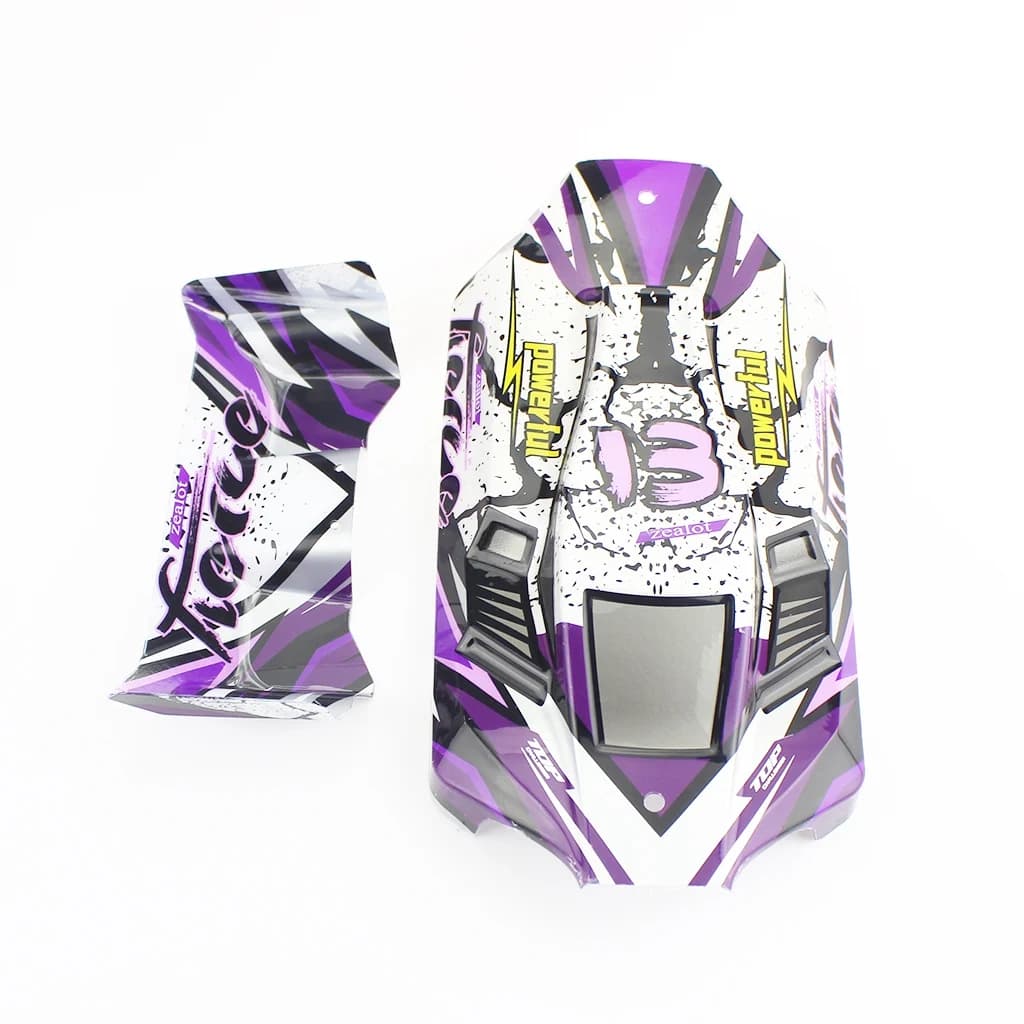 for Wltoys 124019 1/12 RC Car Upgrade Parts Car Body Shell Car Cover Tail Wing Spare Accessories