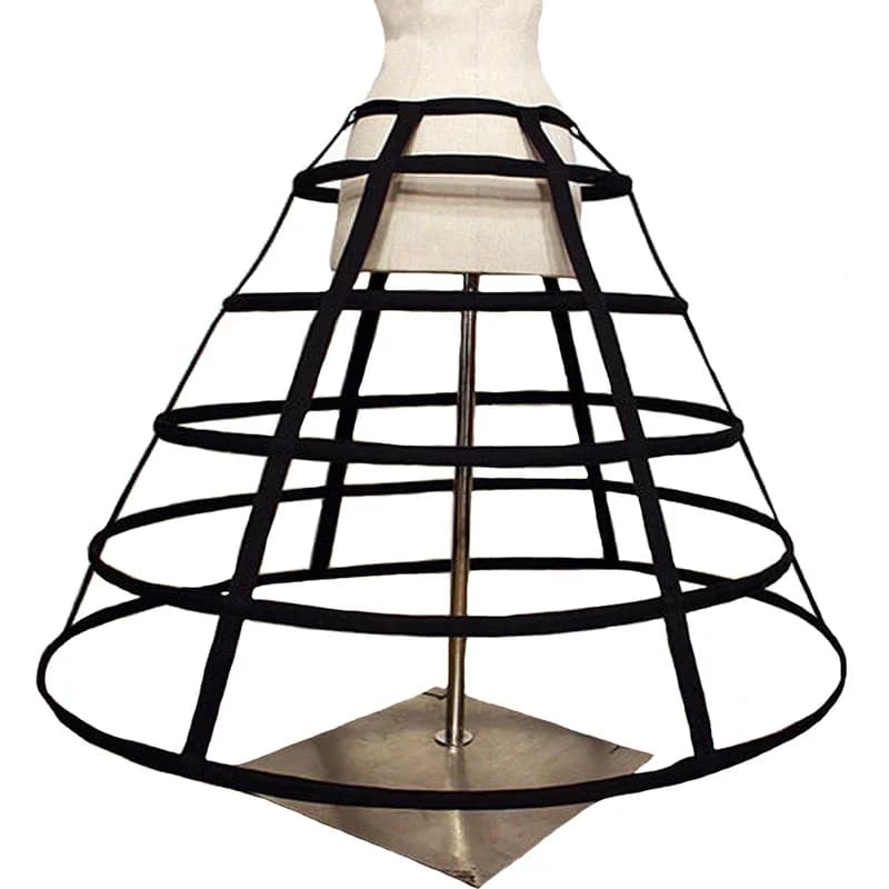 In Stock Hollow Birdcage 5 Hoops Big Petticoats Cosplay Lolita Full Crinoline Slip for Ball Gown Wedding Dresses Underskirt New