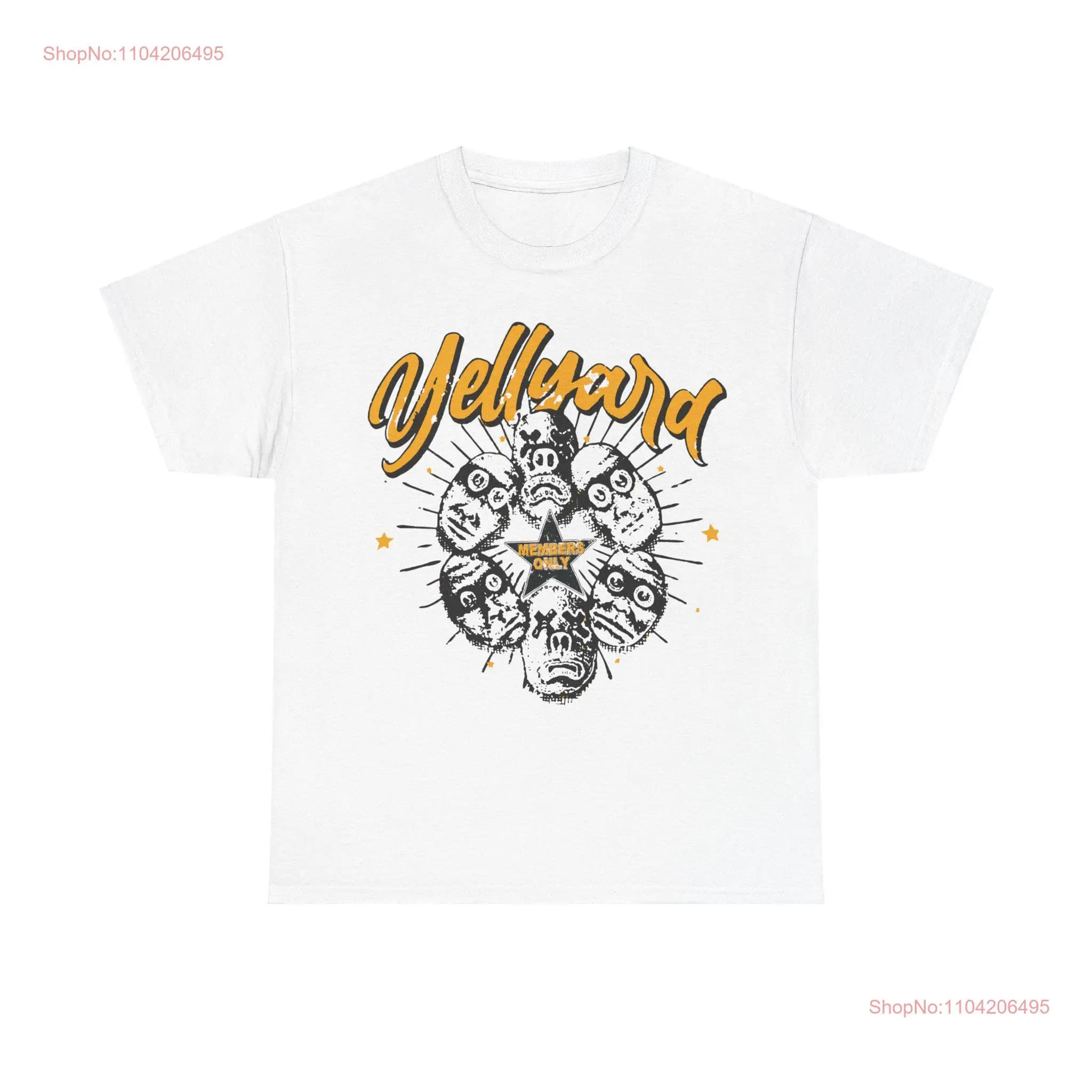 Yellyard Members Only T Shirt Yellow All Colors and Sizes long or short sleeves
