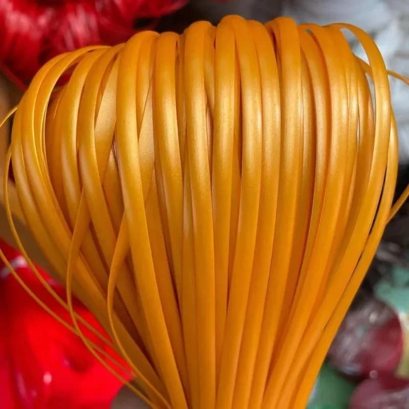 500G Purple Bronze Color Imitation Flat Mouth Synthetic Rattan Weave Raw Material Plastic Rattan, Used for Weaving and Repa