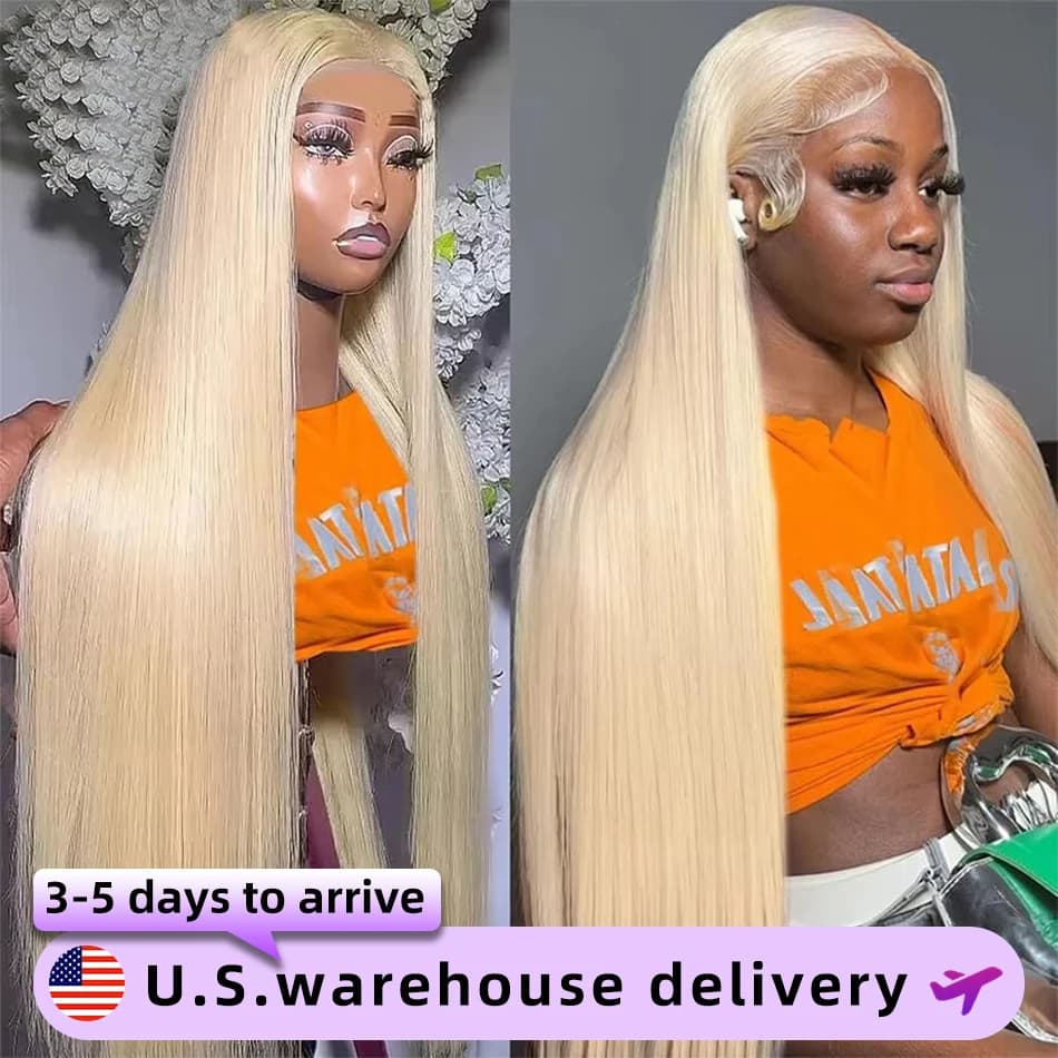 40 Inch 250 Density 613 Blonde Lace Front Wig Human Hair 13X6 Hd Lace Frontal Wig Straight Lace Front Wigs Human Hair For Women