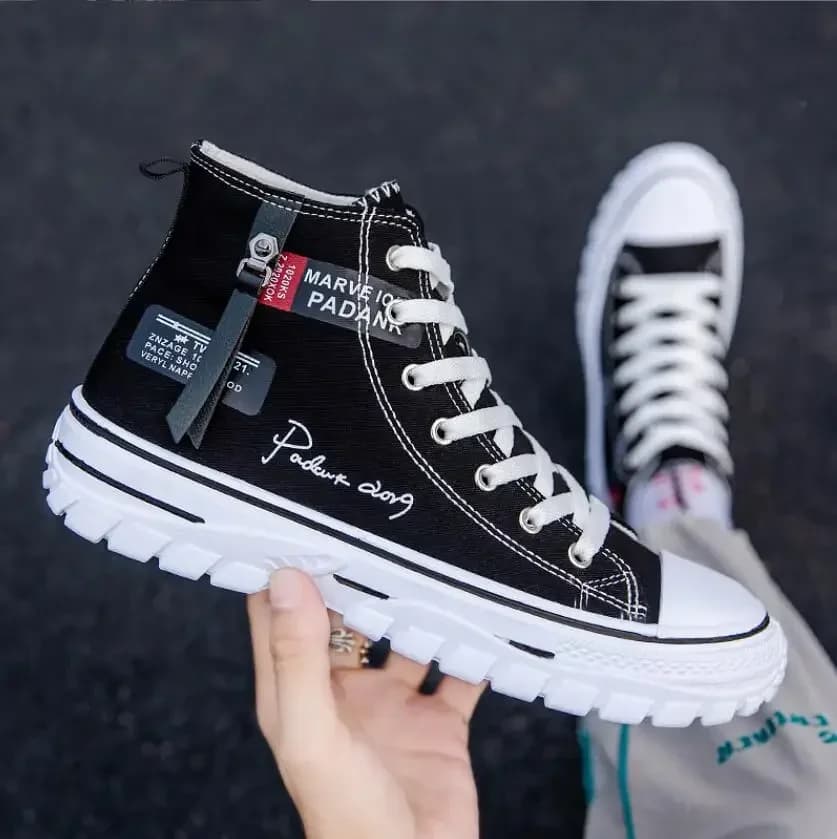 New Men's Shoes New High Top Sneakers for Men Casual Breathable Platform Shoe Male Vulcanize Canvas Shoes Zapatos Para Hombres