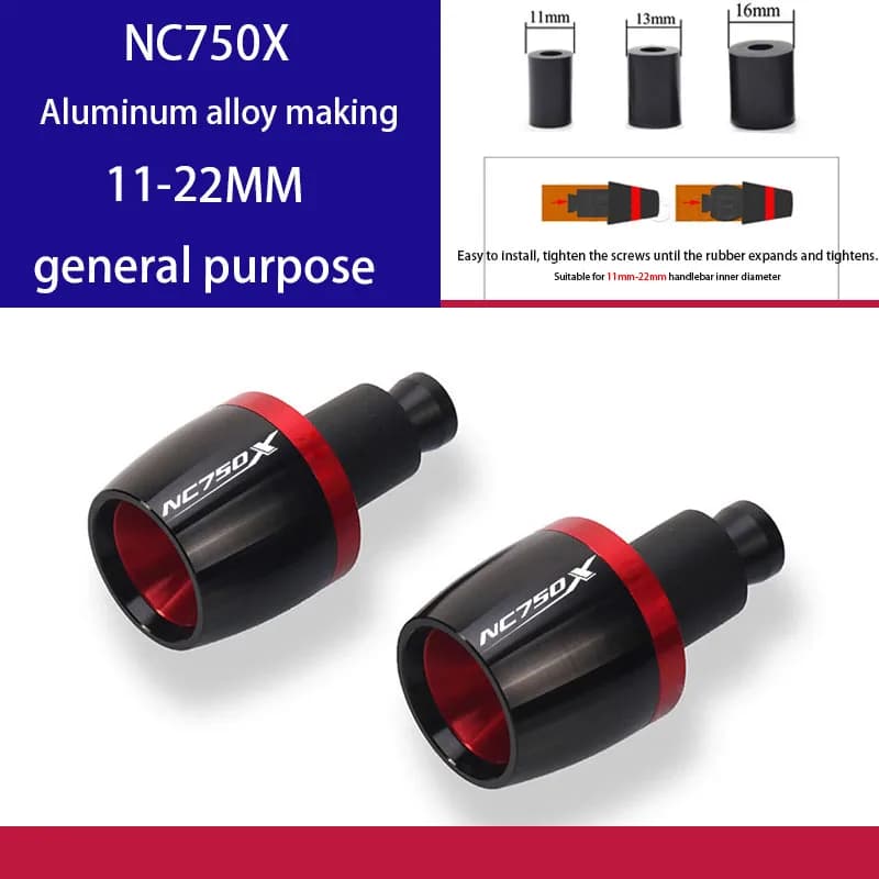 Motorcycle accessories for Honda NC750X hand grip motorcycle handle end cap hand plug balance terminal