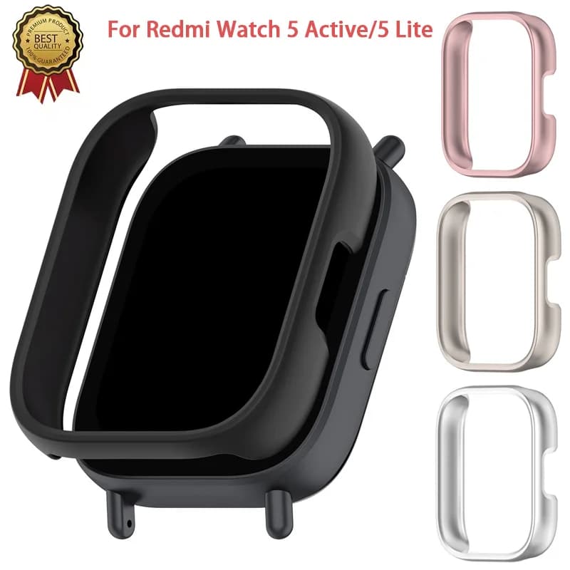 PC Hollow Case for Xiaomi Redmi Watch 5 Active Matte Cover Protective Bumper Shell for Redmi Watch 5 Lite Smartwatch Accessories