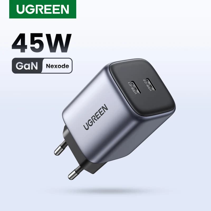 UGREEN GaN 45W USB Charger PD QC 3.0 Fast Charger Quick Charger For iPhone 16 15 14 Pro Travel Phone Charger for Samsung S24 S23