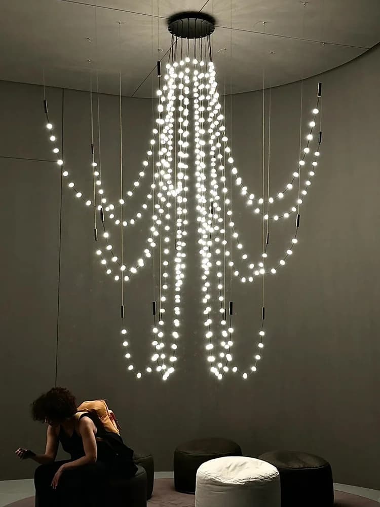 Art Deco PostModern DIY Chandeliers Lustres 2024 New Home Decor LED Dimmable Indoor Main Lights For Living Room