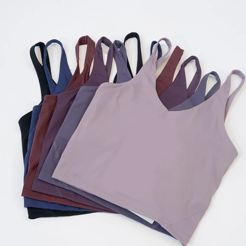 Sports yoga bra with a gathered U-back, high-quality sports cycling, fitness running, breathable quick drying women's bra