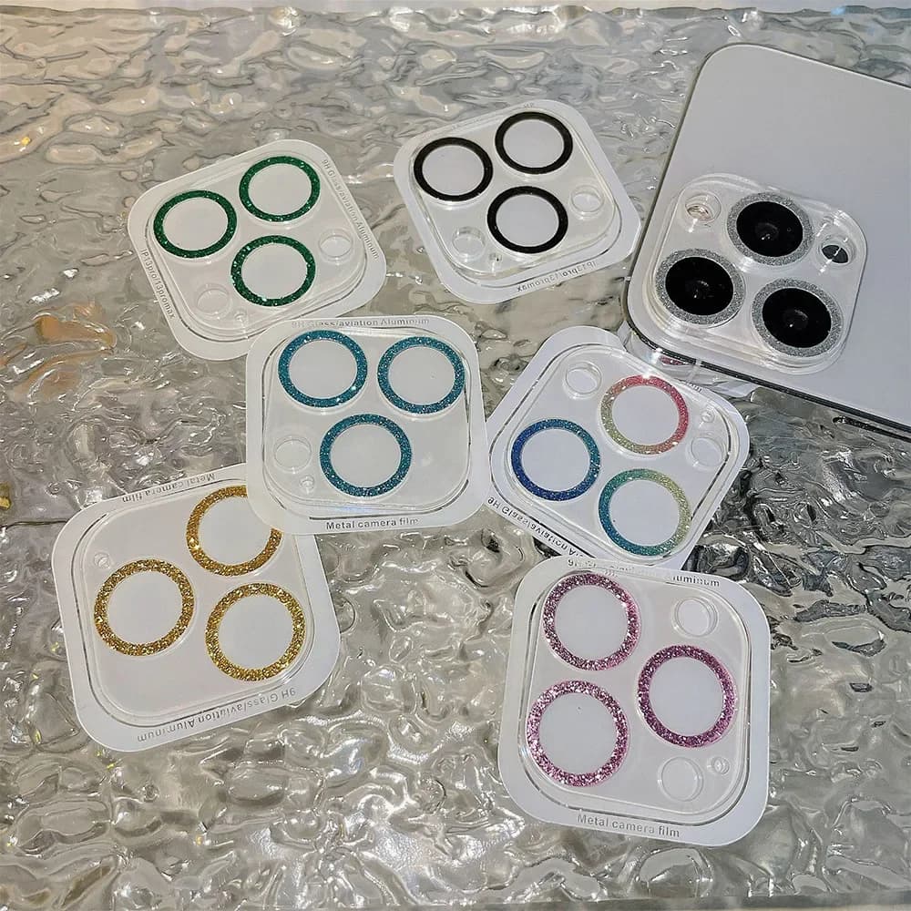 Starry Rear Camera Clear PC Case For Iphone 15 16Pro Max Aifon 16Pro Back Lens Protector Ring Cover Funda