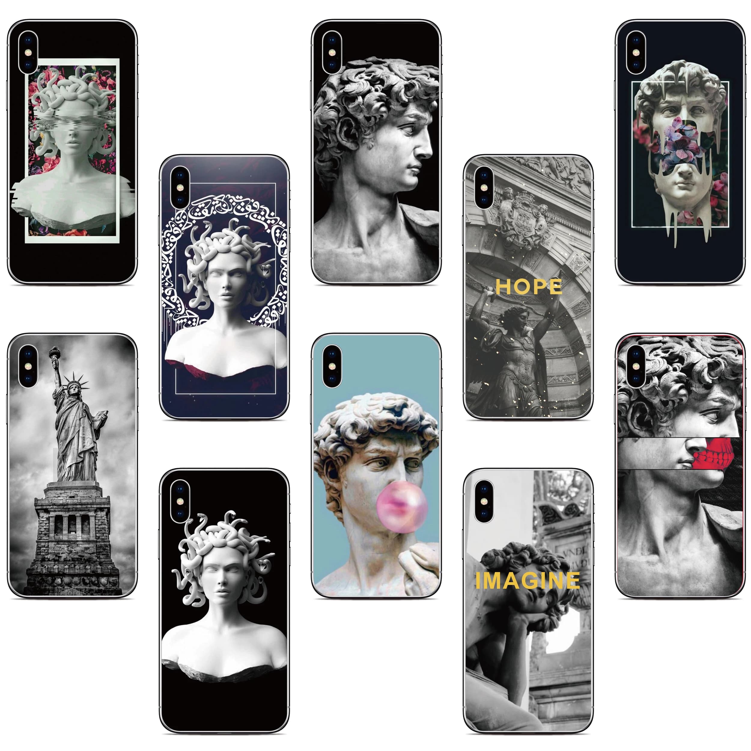 Art Statue Phone Case For Wiko Power U30 U20 U10 T20 T60 T50 T10 View 5 4 Y60 Y61 Y51 Y52 Y80 Y81 Y82 Custom Photo Cover