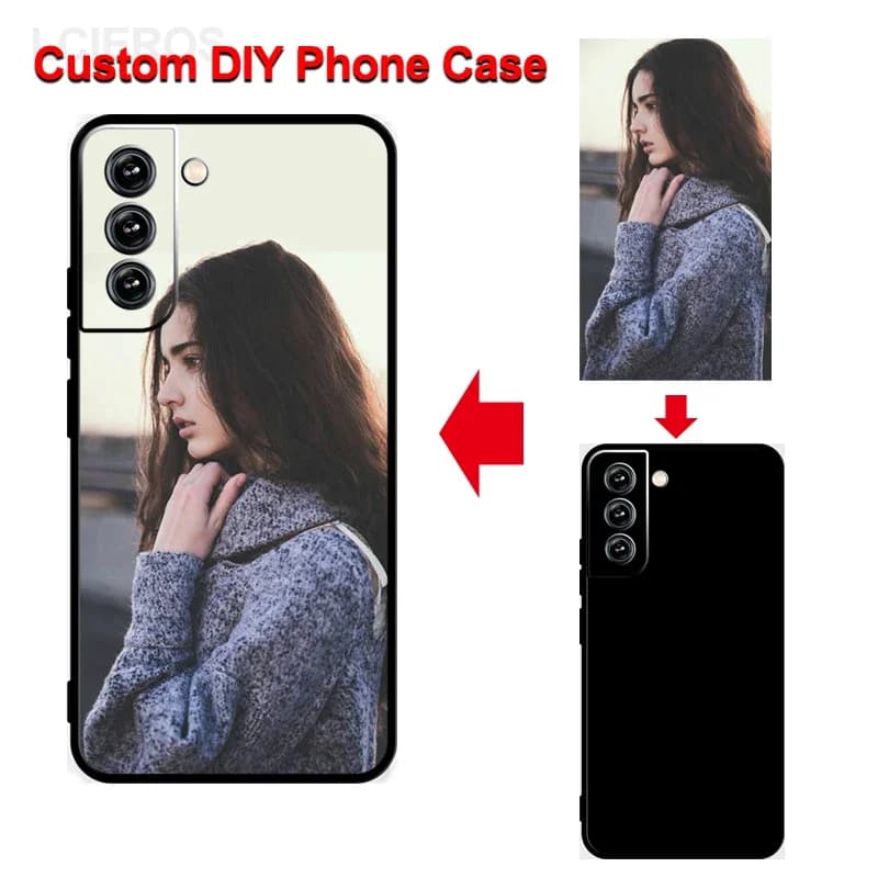 Custom Case for Samsung Galaxy S24 S23 S22 S21 S20 FE Ultra Plus A53 A73 Note 20 A52S A32 A12 A51 DIY Personaliz Picture Cover