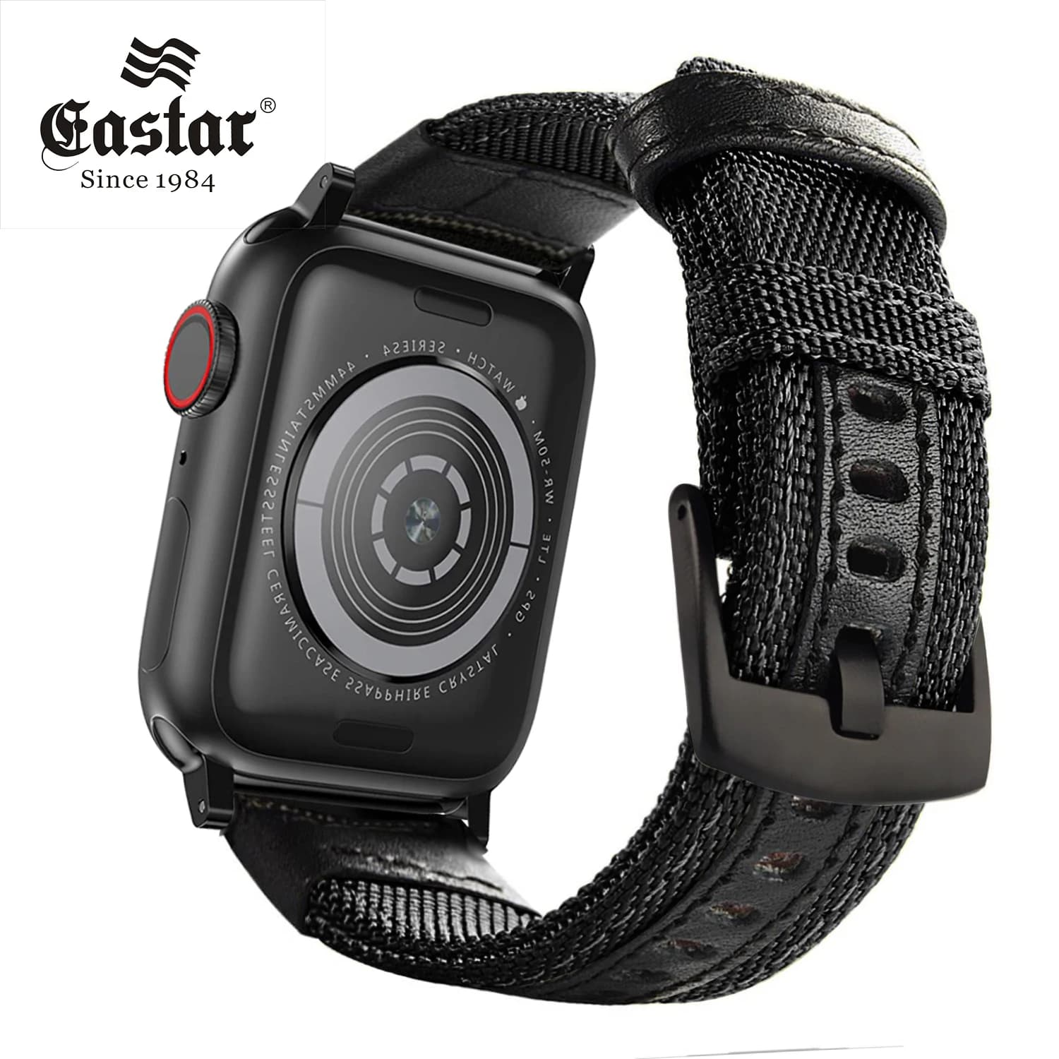 Loop Nylon fabric Leather Strap For Apple Watch band 8 7 44mm 41mm 45mm Elastic Bracelet for iWatch Ultra49mm Series 6 SE 5 4 3