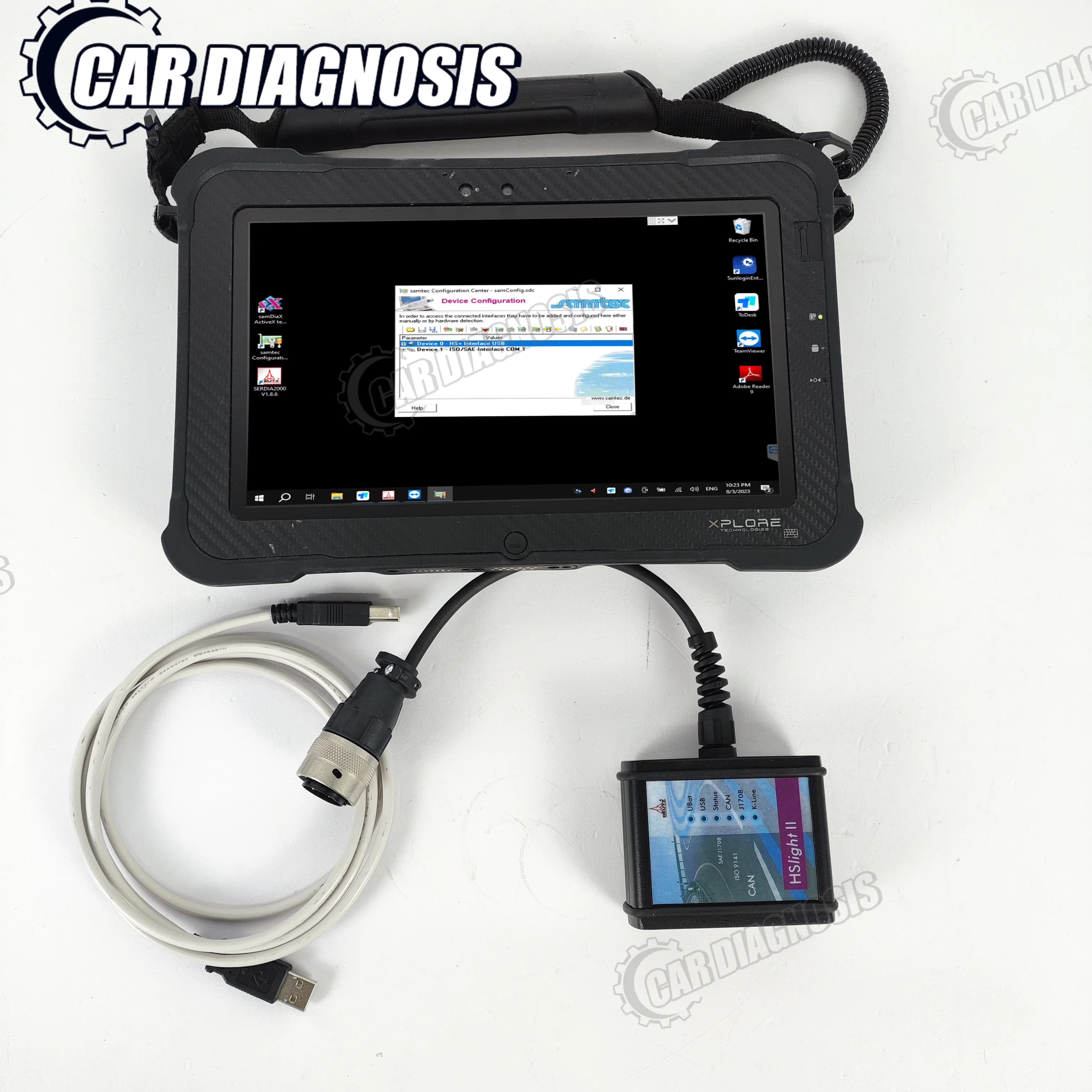 2024 HS light II Serdia Deutz Diagnostic programming Kit hs Light ii Full Emr2/3/4 SerDia 2000 HS LIGHT II+Xplore tablet