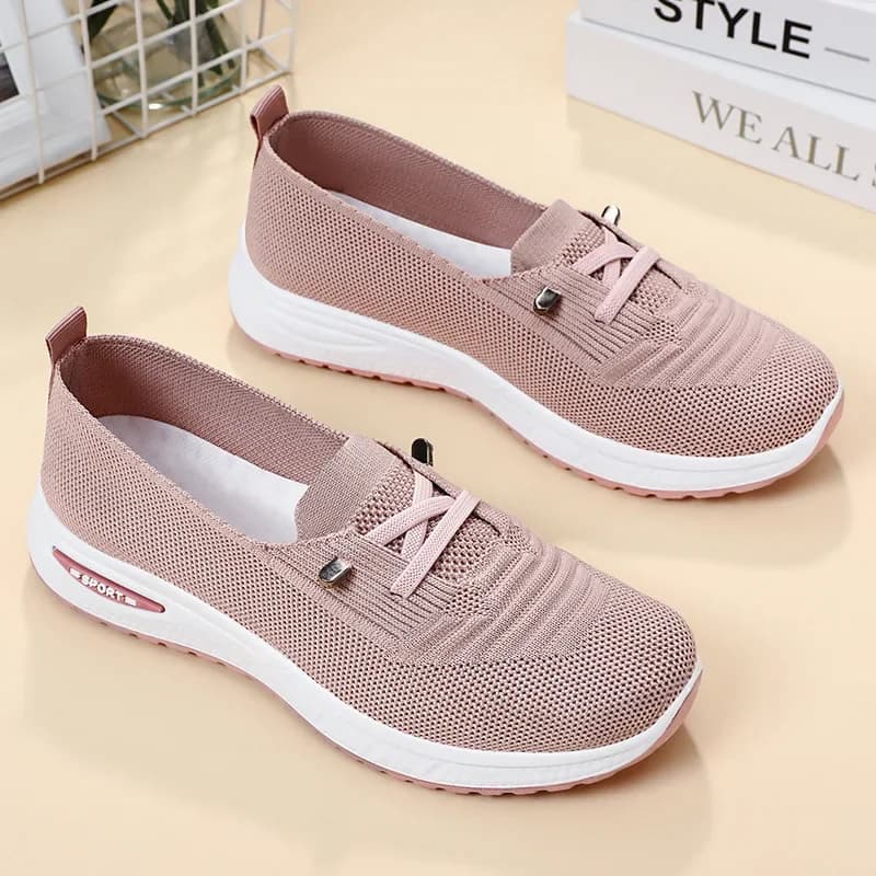 ​Women's Shoes 2025 Casual Sneakers Breathable Chunky Sole Pink Free Shipping​