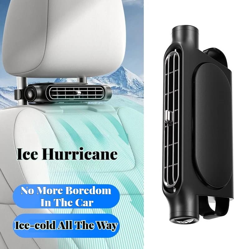 CF03 Car Seat Fan with 3-Speed Adjustment - Powerful Airflow, Quiet Operation & Compact Design for Vehicle Interior Cooling