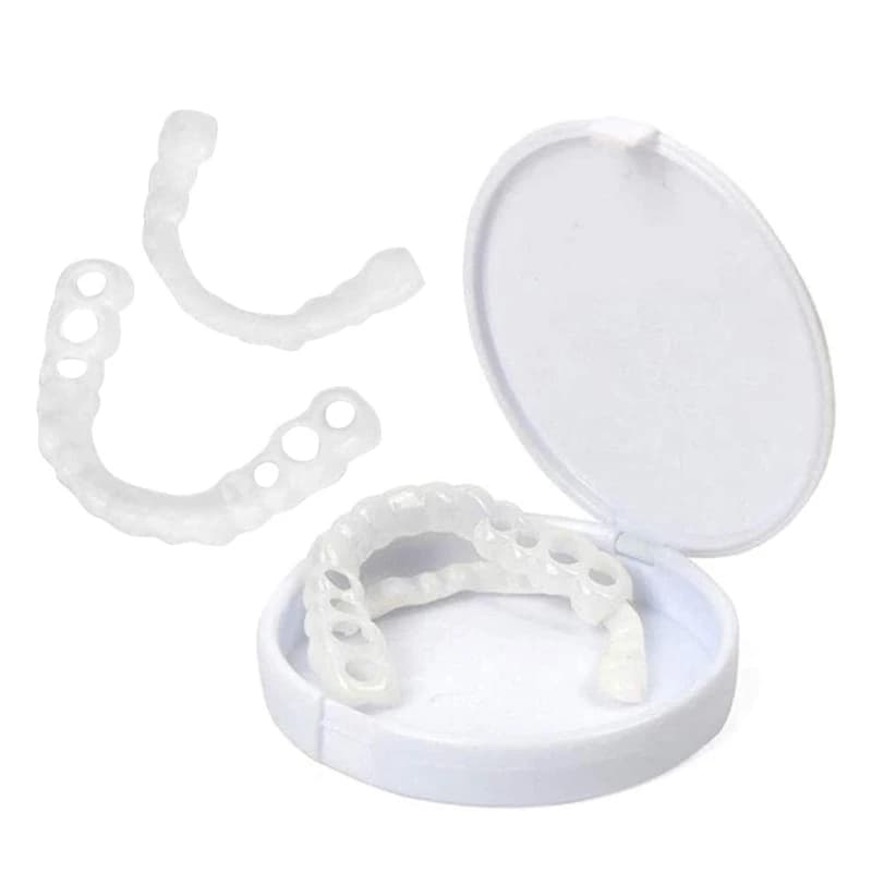 Q1QD 1 Pair on Teeth Veneers for Men Women Cover The Teeth Fake Tooth