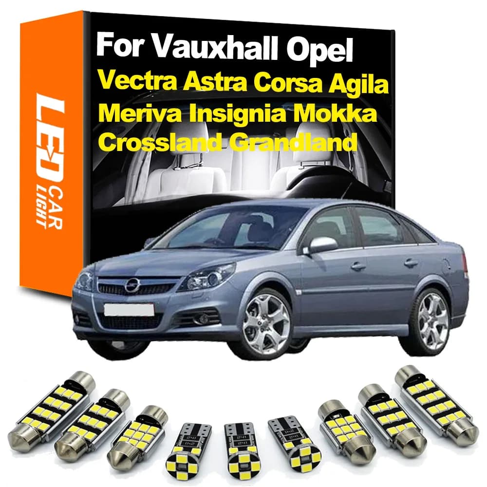 Zoomsee For Opel Vauxhall Vectra Astra H J K Corsa C D E Agila Meriva Insignia A B Crossland Grandland Mokka X Car Interior LED