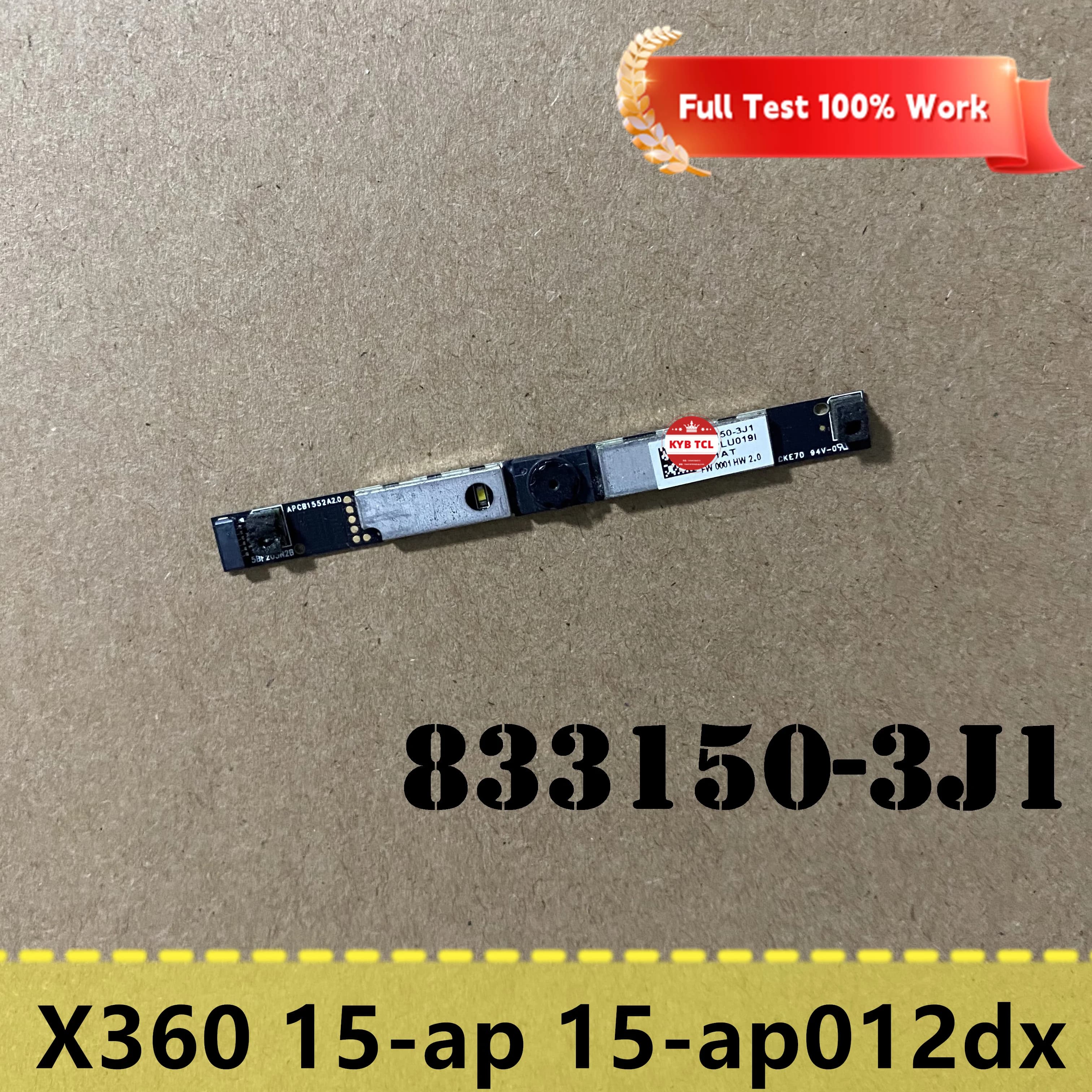 Laptop Internal Webcam Camera Module Board For HP Spectre X360 Convertible 15-ap 15-ap012dx 833150-3J1