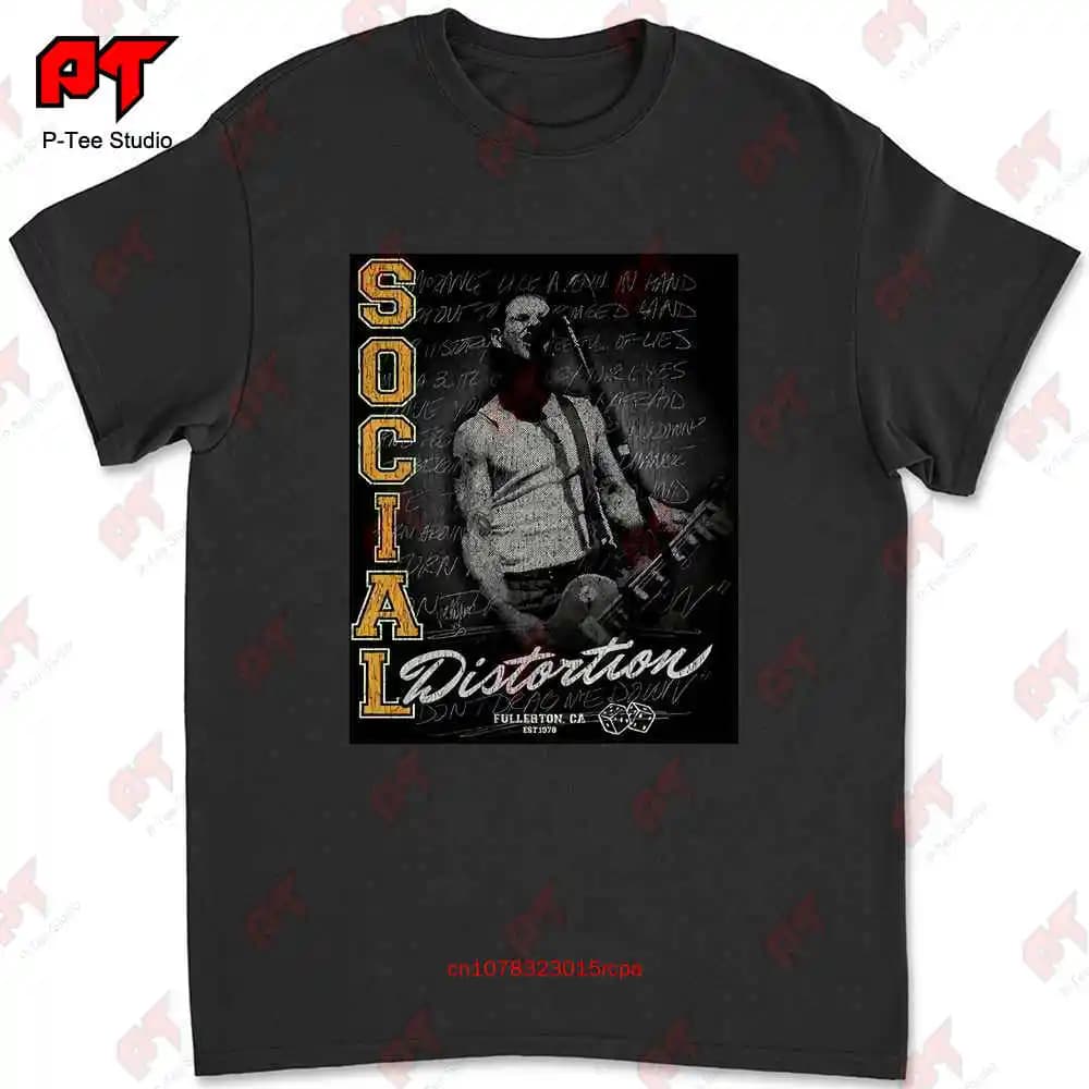 Social Distortion Athletics Distressed Band Logo T-shirt DEO5