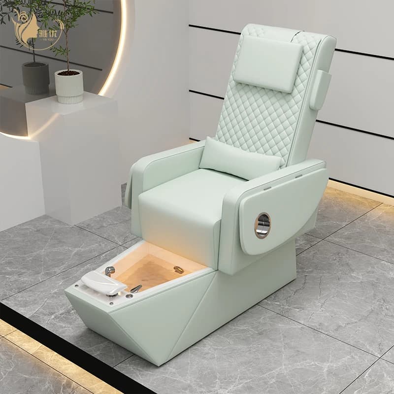 Comfortable Spa Massage Colorful Light Pedicure Chair Can Be Customized With LOGO Foot Bath Chair For Nail