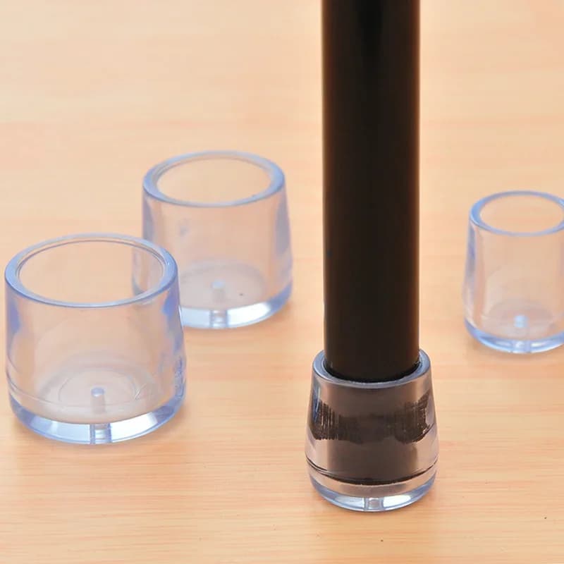 4PCS Rubber Furniture Chair Table Mat Silicone Anti Scratch Protector Cap Table Ferrule Feet Leg Cap Floor Protector Home Tools