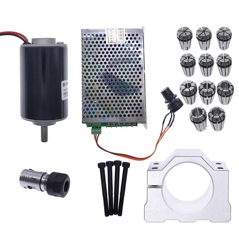 48V 200W Dc Spindle Set 0~60VDC Adjustable speed Governor Power Supply both 110VAC & 220VAC for Engraving machine