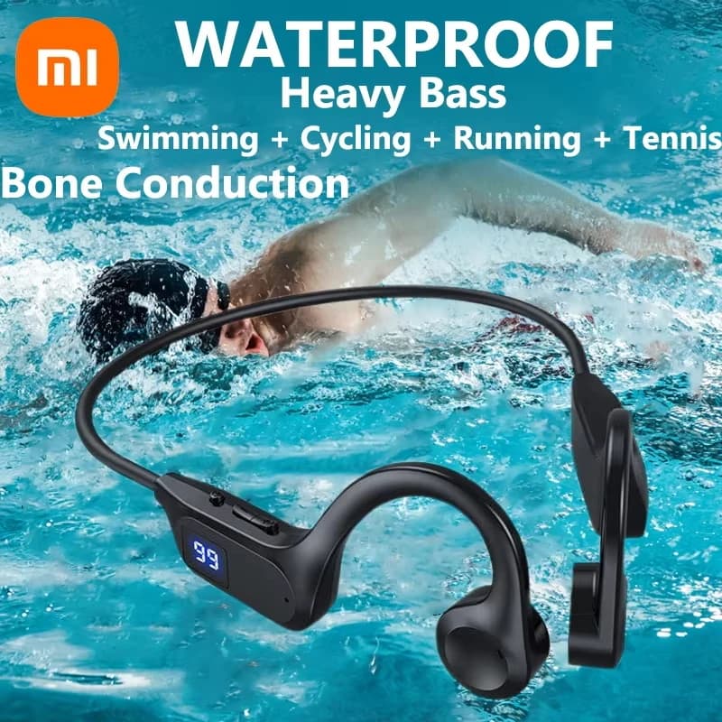Xiaomi X7 Bone Conduction Wireless Earphone Sport Swimming Bluetooth Compatible Headphone Hand-free With Mic For Running Earbuds