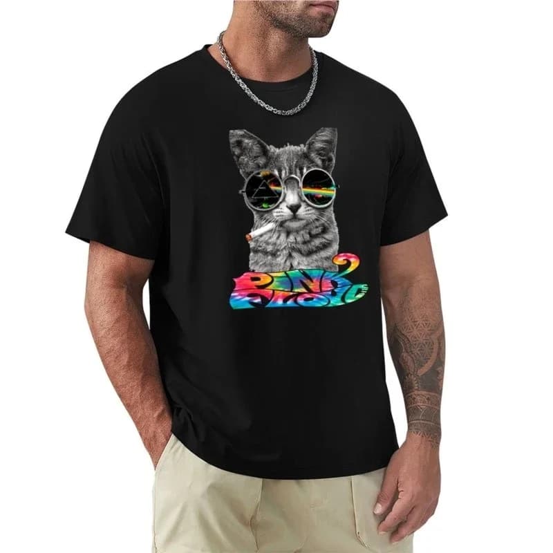 Cool Funny Cat T-Shirt quick drying summer clothes plus sizes mens t shirts casual stylish